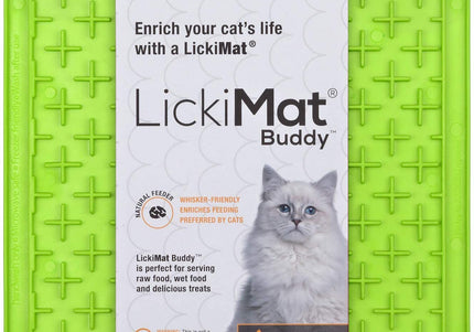 LickiMat Classic Buddy Cat Licking Mat – Soft Textured Silicone, Purple, Calming Enrichment