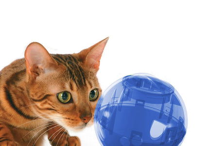 PetSafe SlimCat Interactive Feeder – Light Pink Cat Treat Toy and Food Dispenser, Slower Eating