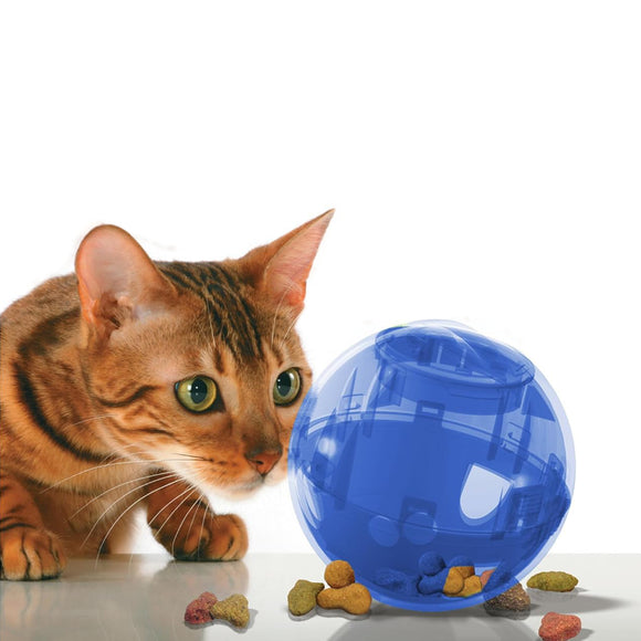 PetSafe SlimCat Interactive Feeder – Light Pink Cat Treat Toy and Food Dispenser, Slower Eating