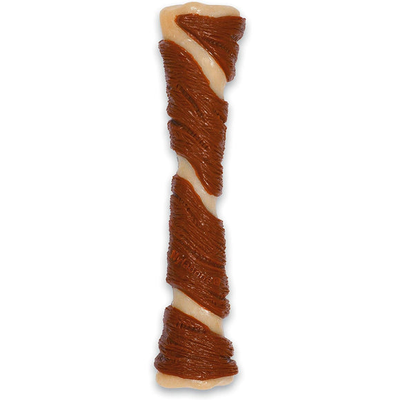 Nylabone Extreme Porkhide Bone L – Bacon and Peanut Butter Flavored Durable Dog Chew