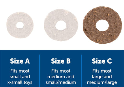 PetSafe Natural Rawhide Rings – Meaty Chew Treats, 16 Pack, Large Size