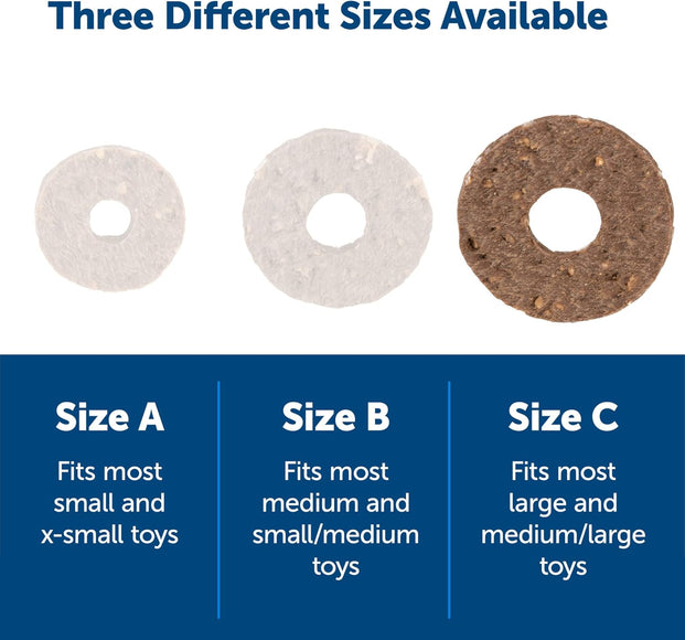 PetSafe Natural Rawhide Rings – Meaty Chew Treats, 16 Pack, Large Size