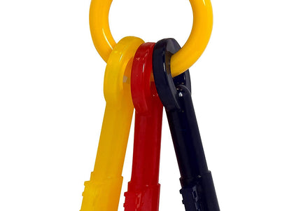 Nylabone Puppy Chew Keys – Bacon-Scented Durable Teething Toy, Medium Size Key Shape
