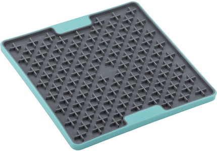 LickiMat Tuff Buddy Cat Licking Mat – Hard Textured Turquoise Design, Durable and Entertaining