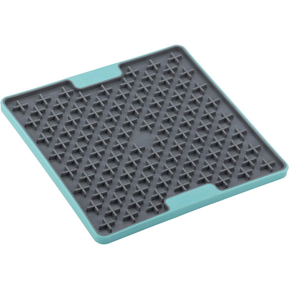 LickiMat Tuff Buddy Cat Licking Mat – Hard Textured Turquoise Design, Durable and Entertaining