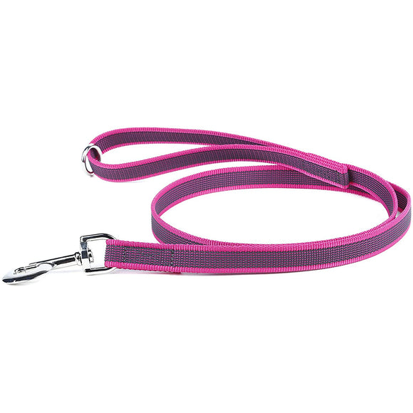 Julius K9 Color & Gray Supergrip Leash – Black, 2x120cm, Anti-Slip with Handle and Ring