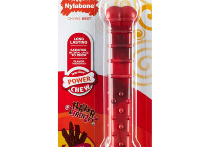 Nylabone Extreme Textured Beef Jerky Bone – Large Durable Dental Chew, Dried Beef Flavor