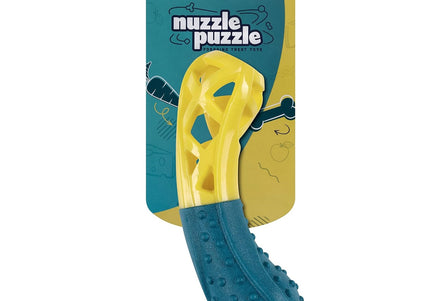 Nuzzle Puzzle Bone 19cm – Bouncing Floating Treat Toy with Squeaker, Durable Design