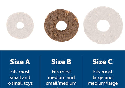 PetSafe Natural Rawhide Rings – Meaty Chew Treats, 16 Pack, Large Size