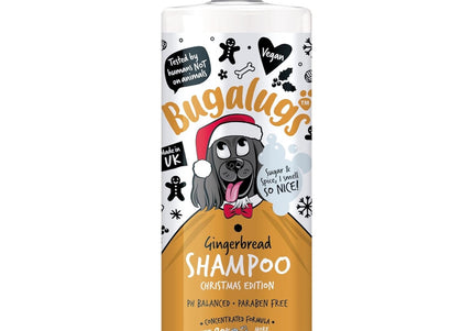 Bugalugs Gingerbread Shampoo Christmas Edition 500ml – Concentrated Festive Formula with Gingerbread Scent
