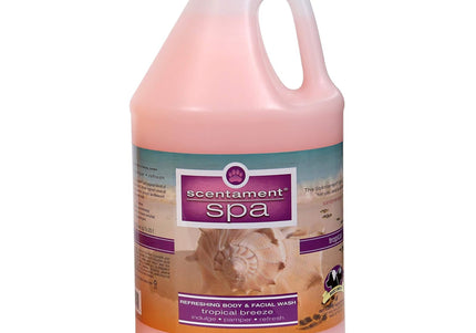Best Shot Spa Tropical Breeze Facial and Body Wash – Relaxing Concentrate with Natural Fruit Extracts, 1:10 Dilution