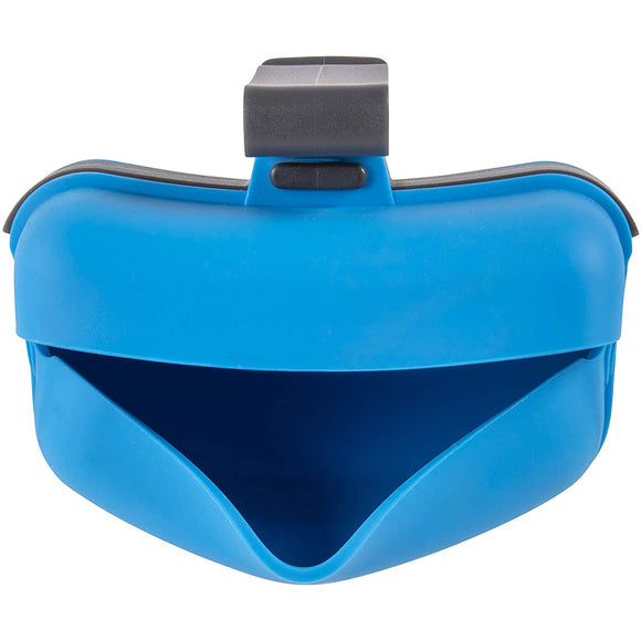 Dexas Pooch Pouch Silicone Treat Holder – Innovative Comfortable Design, Blue