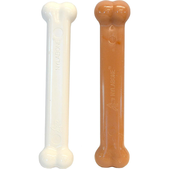 Nylabone Dura Chew Extreme Bone Twin Pack – Large, Durable Chicken and Bacon Flavored Chews