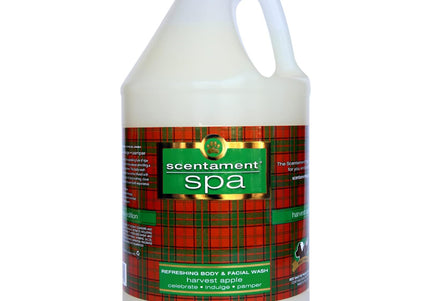 Best Shot Spa Harvest Apple Facial & Body Wash – Concentrated Relaxing Cleanser, Spicy Apple Cedar Aroma, 3.8L