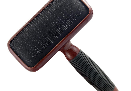 Kenchii Slicker Brush – Elegant Maple Wood Grooming Brush, Large Size, Ergonomic Design