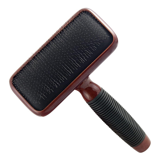 Kenchii Slicker Brush – Elegant Maple Wood Grooming Brush, Large Size, Ergonomic Design
