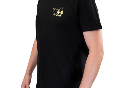 Julius-K9 T-Shirt Unit Black – Cotton Trainer’s Tee, Comfortable Medium Size