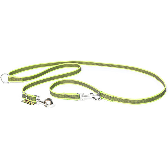 Julius K9 Color & Gray Supergrip Leash 2x220cm – Removable Anti-Slip Black Lead, Durable Design