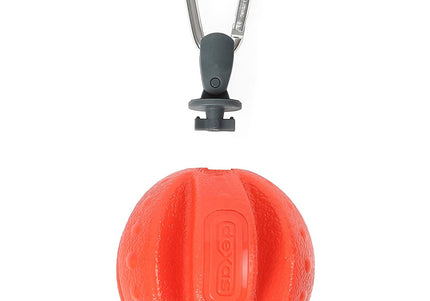 Dexas Off-Leash Floating Ball – Durable Water Toy with Carabiner Attachment, High-Visibility Design