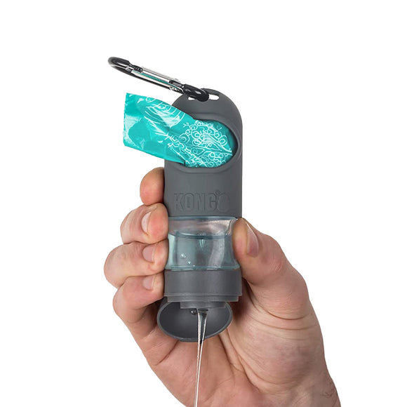 KONG Mini HandiPOD Clean Dispenser – Compact Bag Holder with Integrated Disinfectant Wipes