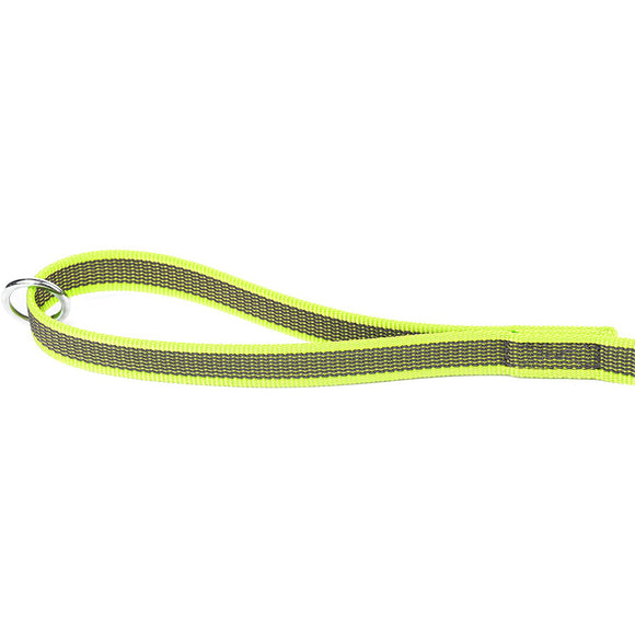 Julius K9 Color & Gray Supergrip Leash – Neon Yellow, Anti-Slip, 120cm x 14mm, Ergonomic Handle