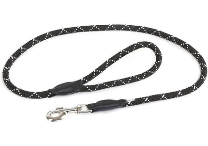 Julius-K9 Rope Leash – 200cm Durable Lead with Leather Finish, 12mm Thick