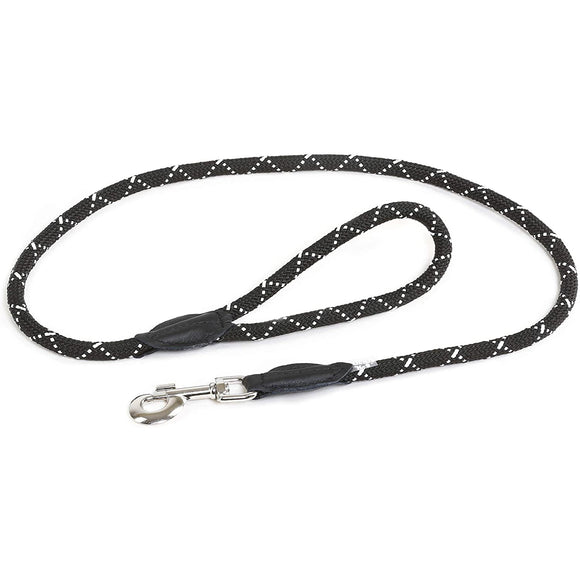 Julius-K9 Rope Leash – 200cm Durable Lead with Leather Finish, 12mm Thick