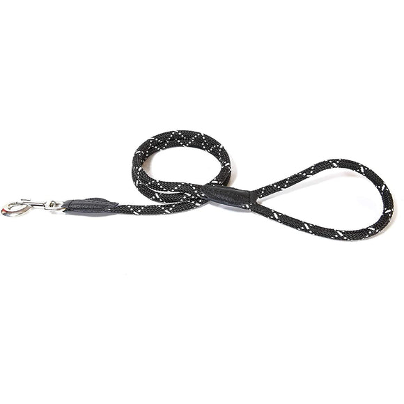 Julius-K9 Rope Leash – 200cm Durable Lead with Leather Finish, 12mm Thick