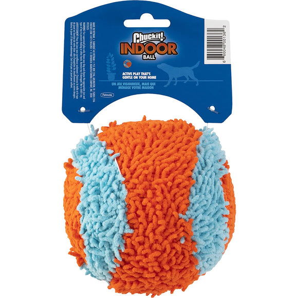 Chuckit! Indoor Ball 12cm – Soft Lightweight Toy, Quiet Bounce for Indoor Play
