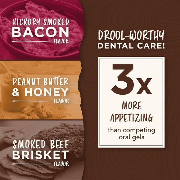 TropiClean Enticers Teeth Cleaning Gel Refills – 3x15ml Set, Effective Oral Hygiene Supplement