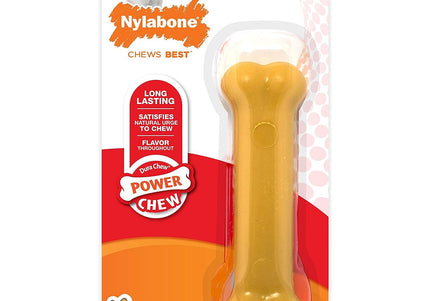 Nylabone Extreme Dura Chew Peanut Butter Bone – Durable Large Chew Toy with Long-Lasting Flavor
