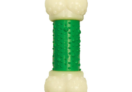 Nylabone Extreme Double Action Chew – Varied Texture, Bacon and Mint Flavor, Medium Size