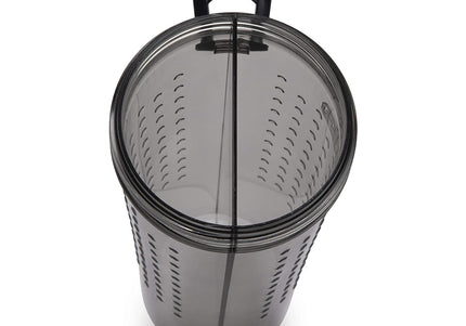 Dexas Snack-Duo Dual-Chamber Bottle – Food and Water Storage with Silicone Bowl, Fuchsia