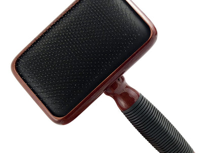 Kenchii Slicker Brush – Elegant Maple Wood Grooming Brush, Large Size, Ergonomic Design