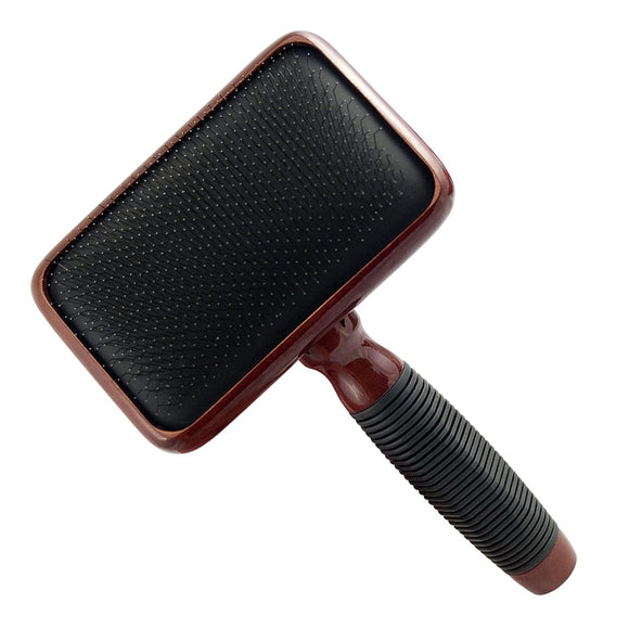 Kenchii Slicker Brush – Elegant Maple Wood Grooming Brush, Large Size, Ergonomic Design