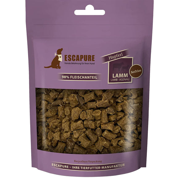 Escapure Hupferl Softies Lamb Treats – 98% Lamb, Soft Texture, 150g Pack