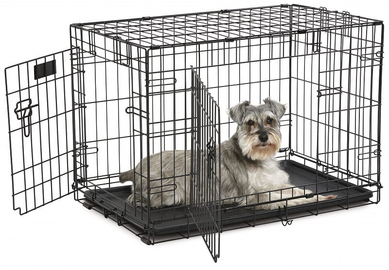 MidWest ConTour 830 DD Pet Cage – Black, Plastic Floor, 79x49x55 cm, Durable Design