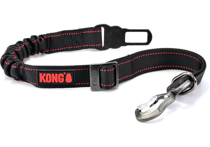 KONG Travel Deluxe Swivel Tether – Cushioned Car Seat Belt with Adjustable Safety Clip