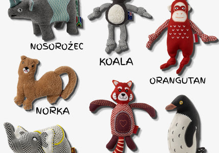 Resploot Cuddlers Red Panda Plush Toy – Recycled Material, Squeaker Inside, Soft and Durable