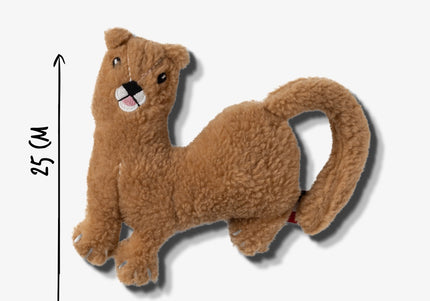 Resploot Cuddlers Mink Plush Toy – Recycled Material, Squeaker, Soft and Durable