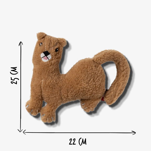 Resploot Cuddlers Mink Plush Toy – Recycled Material, Squeaker, Soft and Durable