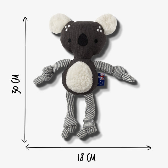 Resploot Cuddlers Koala Bear Plush Toy – Recycled Material, Squeaker, Soft and Durable