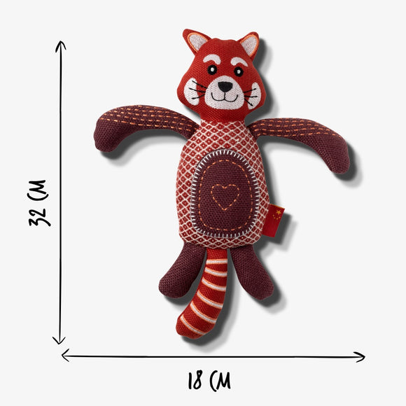 Resploot Cuddlers Red Panda Plush Toy – Recycled Material, Squeaker Inside, Soft and Durable