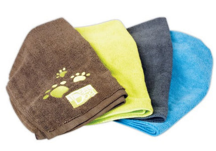 Chadog Microfibre Towels – Set of 2 Highly Absorbent Graphite Medium Towels