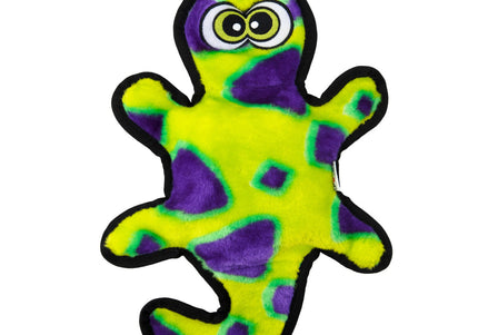 Outward Hound Durablez Gecko Squeaky Toy – Tough Unfilled Green Plush, Small Size