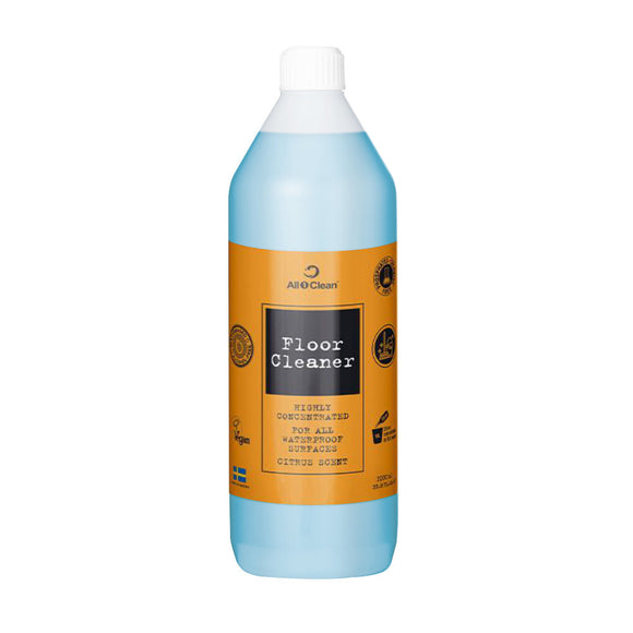 All1Clean Floor Cleaner – Concentrated Liquid with Citrus Scent, 1L for Washable Surfaces