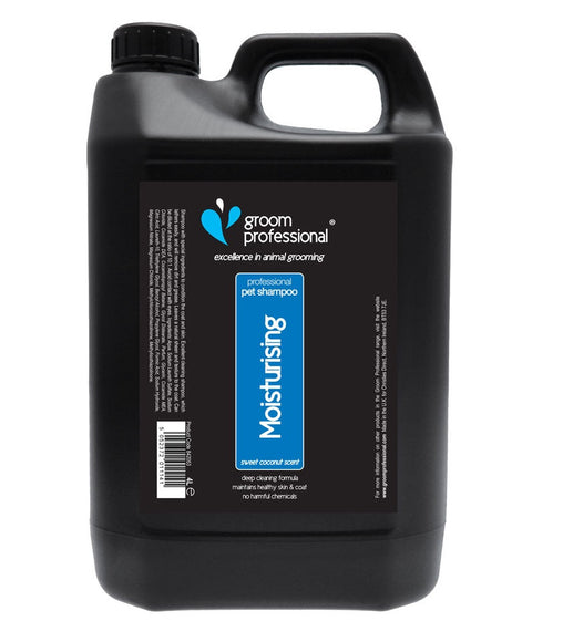 Groom Professional Coconut Moisturizing Shampoo – Concentrated 1:10 Formula, 4L, Nourishing Hydration