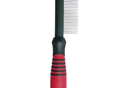 Ideal Dog Plastic Grooming Comb – Medium Tooth Spacing, Lightweight and Durable Design