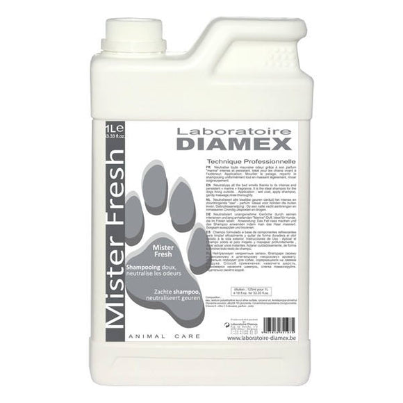 Diamex Mister Fresh Odor-Eliminating Shampoo Concentrate 1:8, 1L – Long-Lasting Freshness Formula