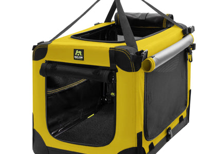 Maelson Soft Dog Kennel – High-Quality Fabric Carrier, Saffron Yellow, Large Size